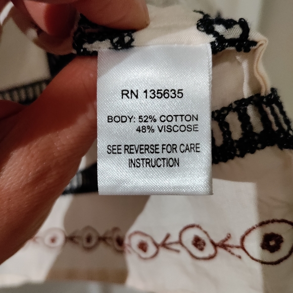 Anthropologie Gretel embroidered blouse, Sz S - Picture 7 of 8